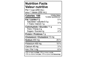 Beef Bone Vegetable Soup Nutrition Facts