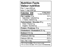 Gluten Free Tomato Lasagna Nutrition Facts
