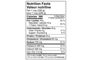 Meat Lasagna Nutrition Facts